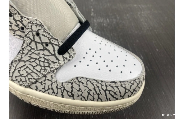 Rep EP Retro Jordan 1 White High DZ5485-052 DZ5485-052 Cement OG 0502